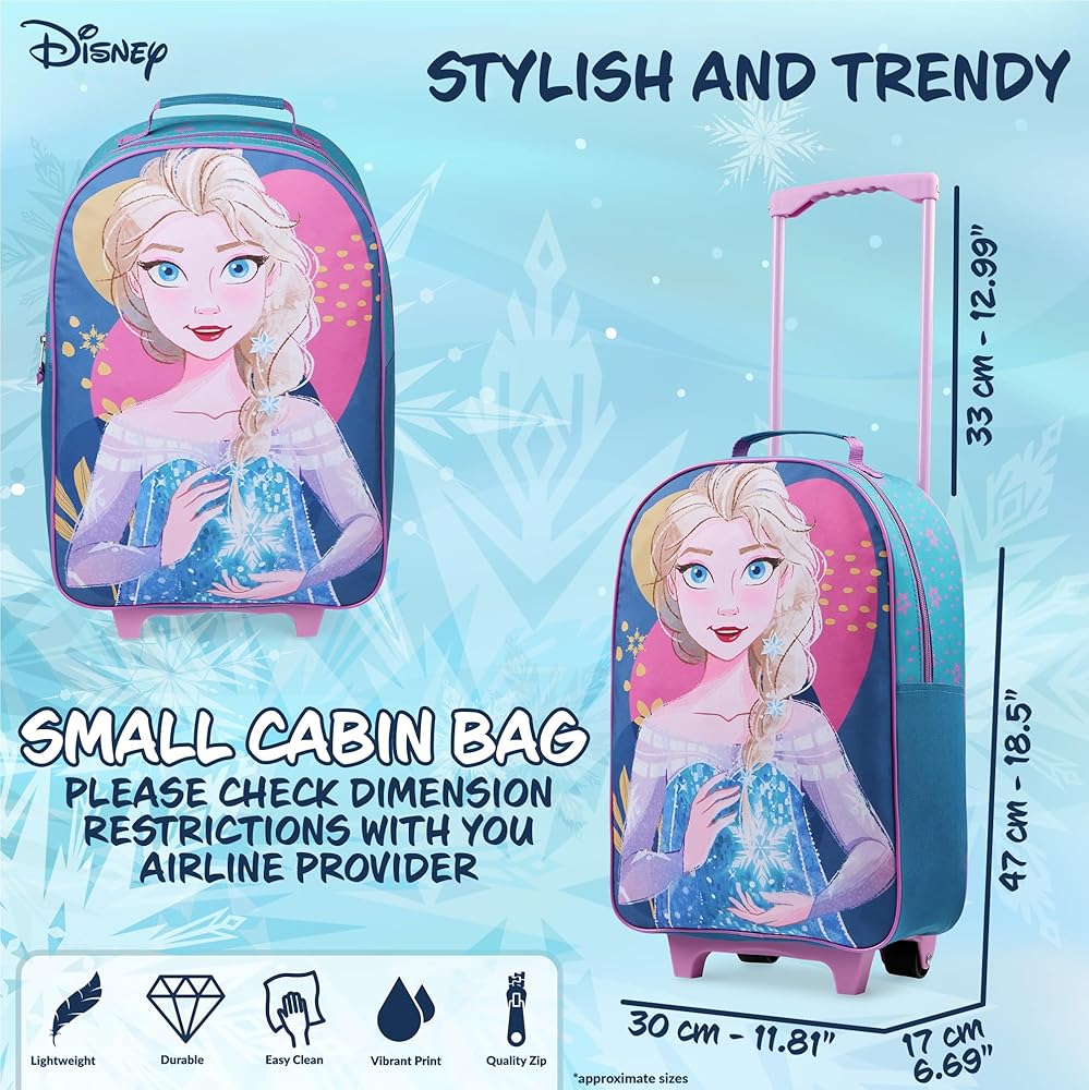 新品未使用 Disney Frozen エルサ キャリーケース 小型 16インチ アナと雪の女王 - 新品未使用 Disney Frozen エルサ キャリー